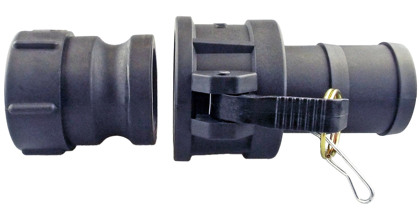 IBC 2” S60X6 Adapter with 1.5” Type C Camlock Coupling