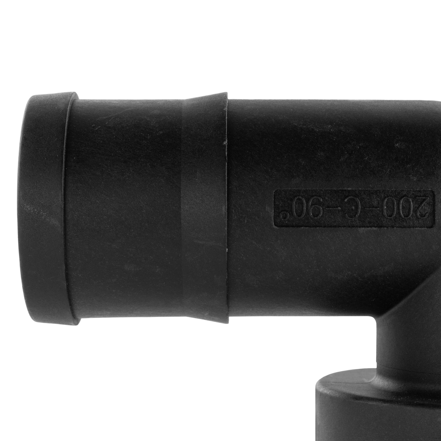 90° Female Camlock Elbow with 1" Barb