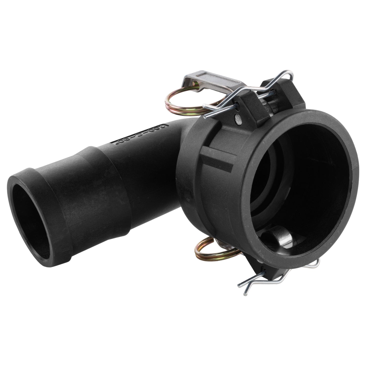 90° Female Camlock Elbow with 3" Barb