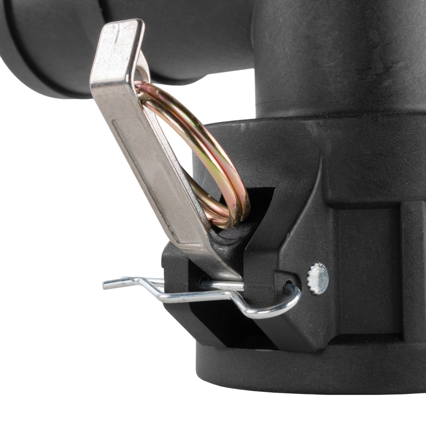 90° Female Camlock Elbow with 1" Barb