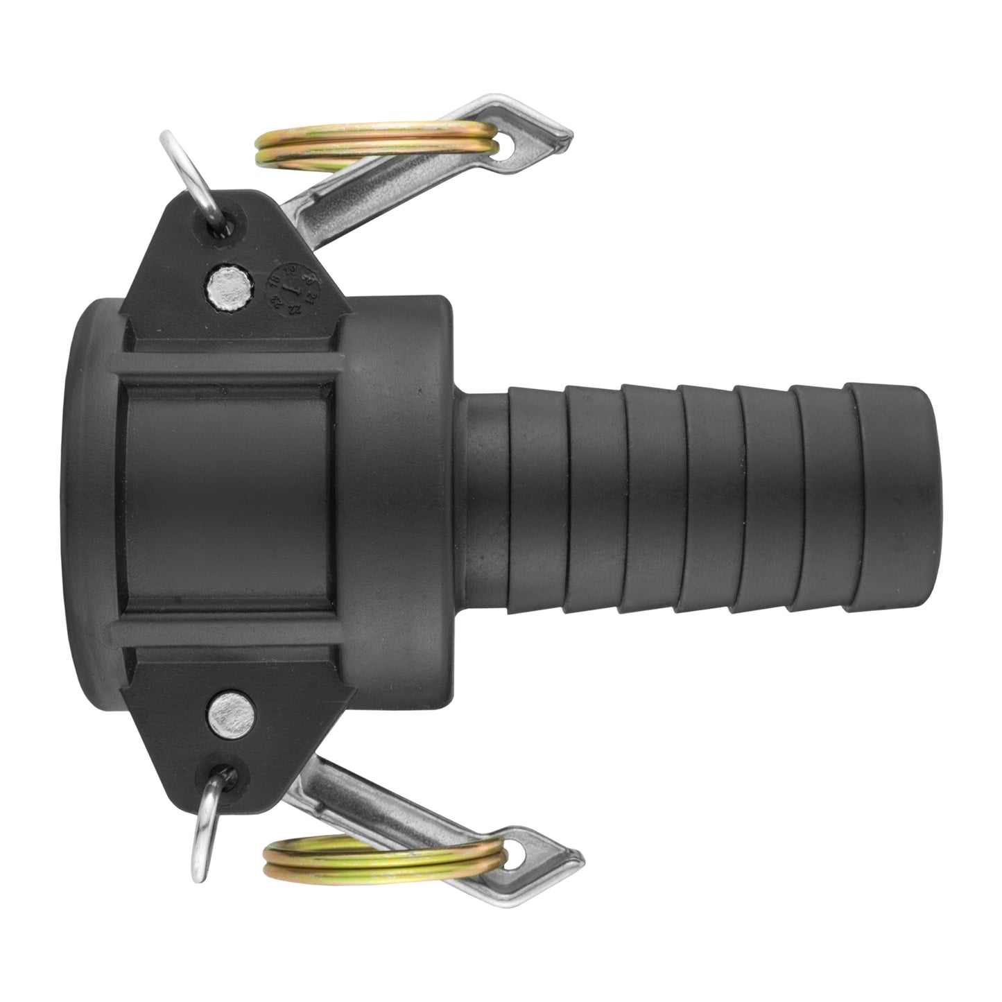IBC 2” S60X6 Valve with 1.5” Male Camlock Adapter and 1.5” Type C Coupling