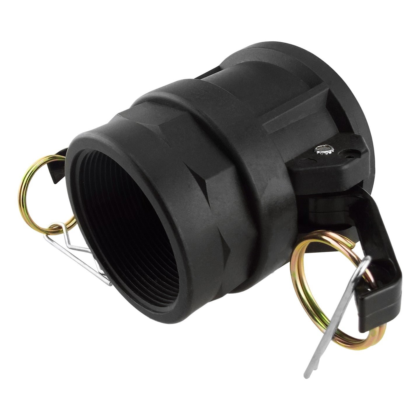IBC 2” S60X6 Adapter with 1” Male Camlock and 1” Type D Female Coupler