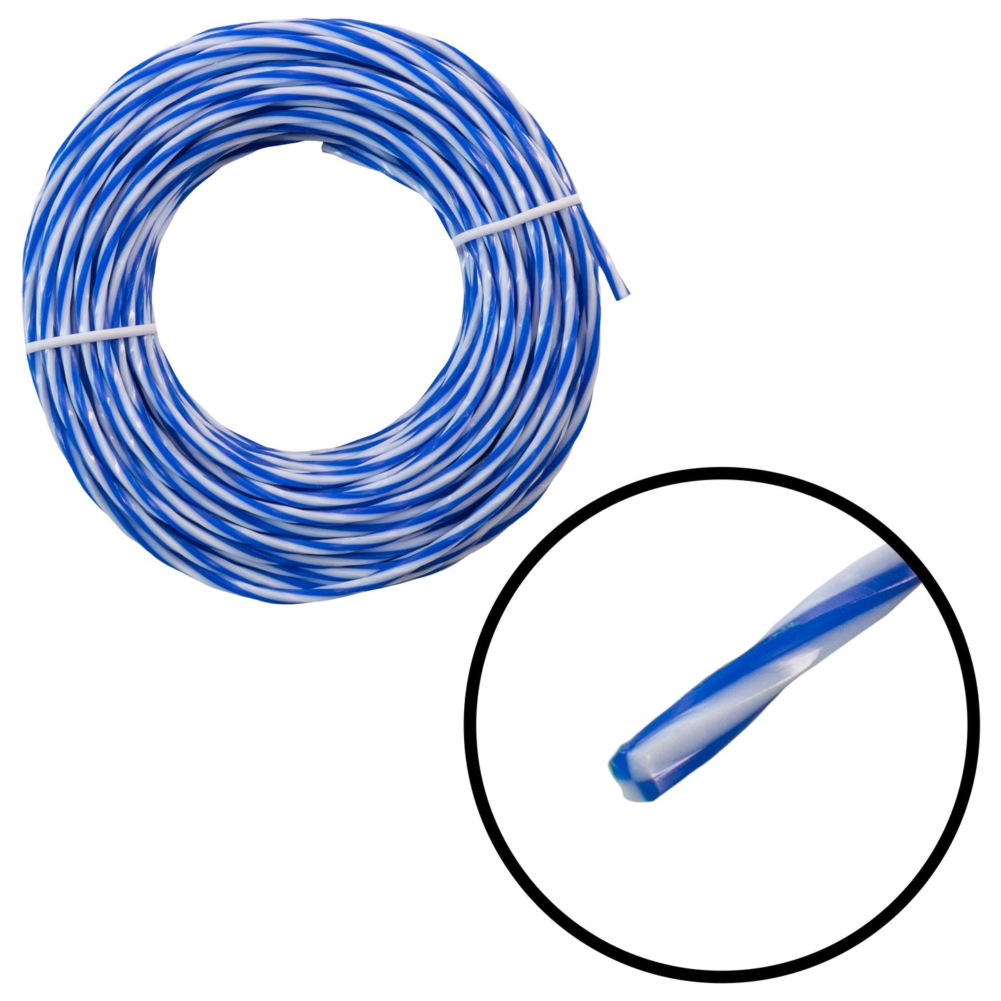 Blue Strimmer Line with Chess Design