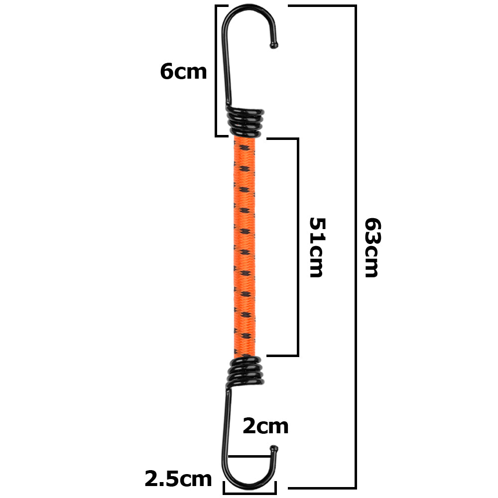 60cm Metal-Hook Bungee Cord