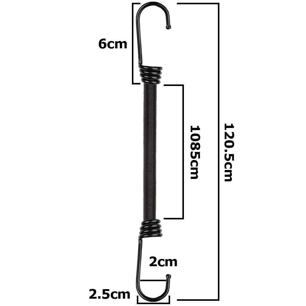 120cm Metal-Hook Bungee Cord