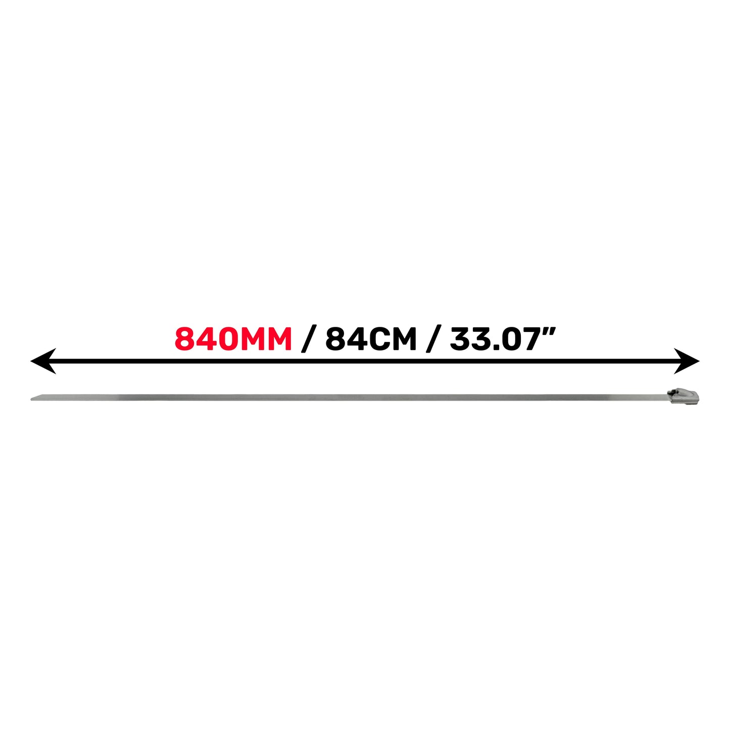 Stainless Steel Locking Cable Straps – 4.6mm x 840mm