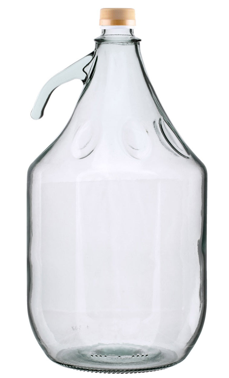 5‑Litre Glass Demijohn Bottle with Screw‑Top Lid