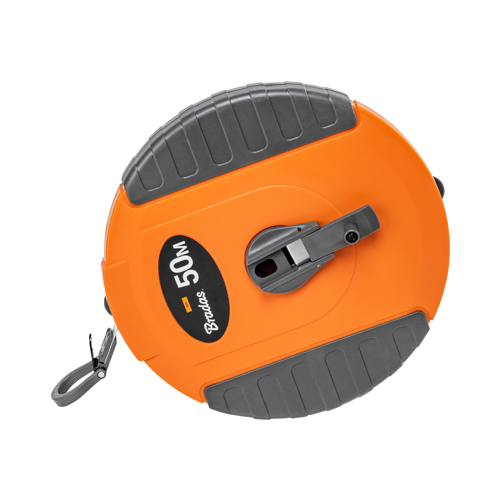 13mm Wide Fibreglass Measuring Tape – Black/Orange, 20m to 50m Range
