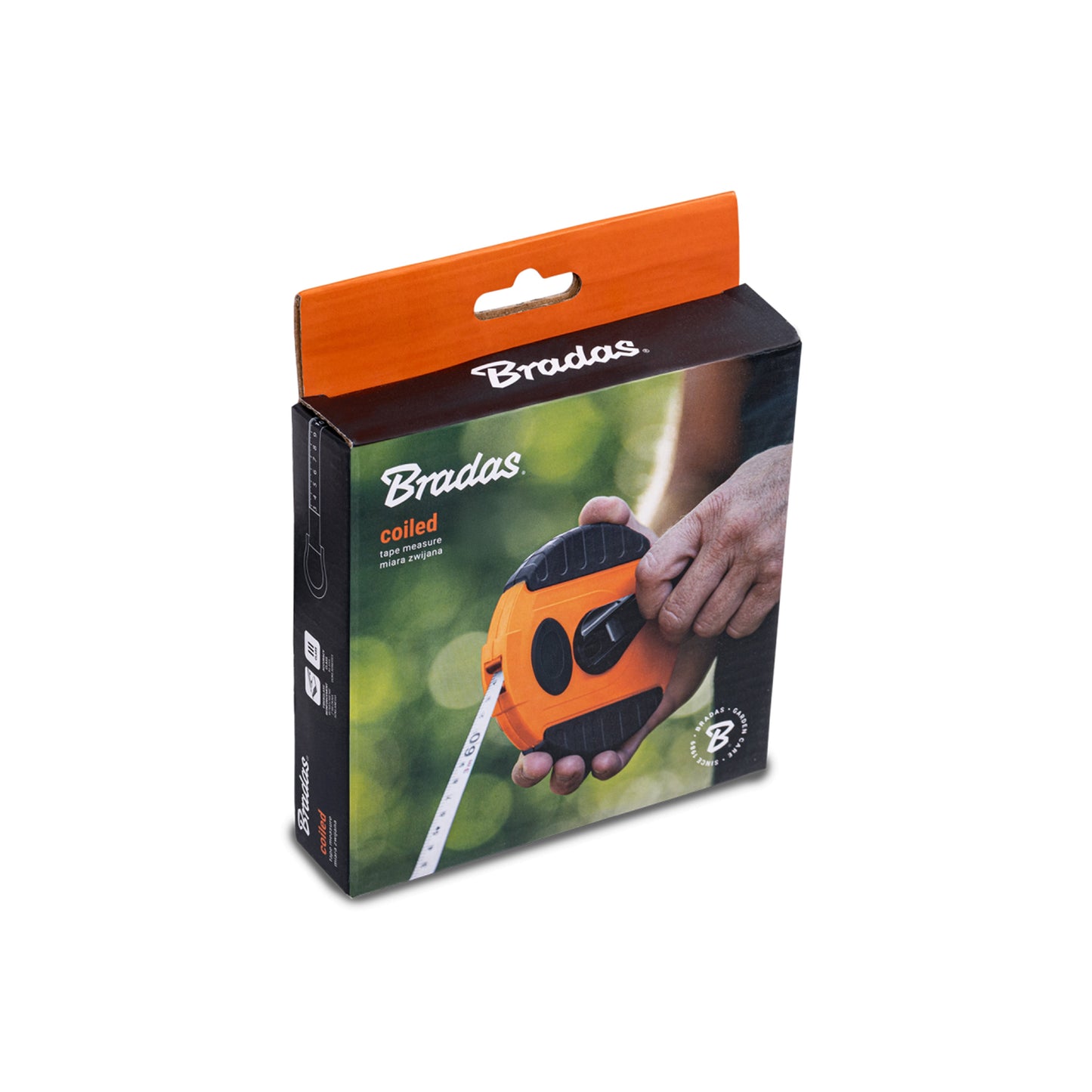 13mm Wide Fibreglass Measuring Tape – Black/Orange, 20m to 50m Range