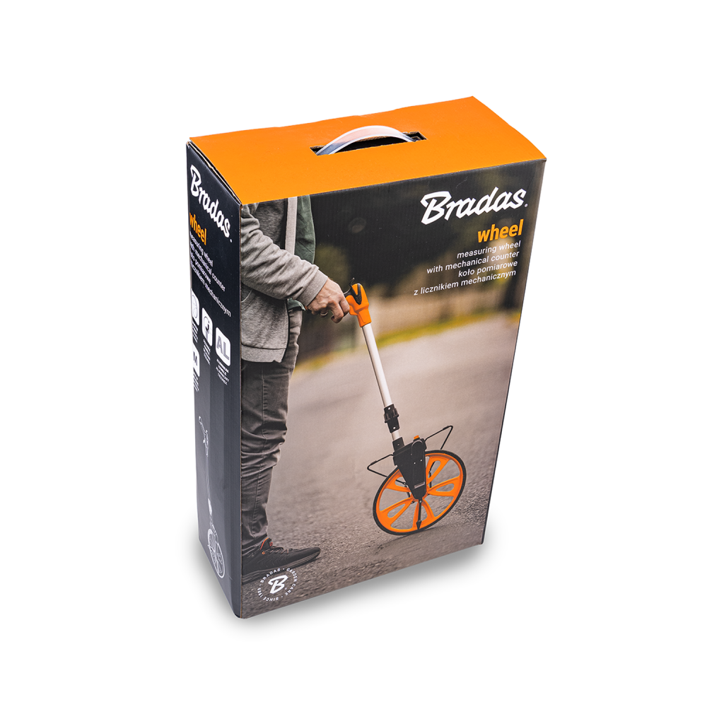 Distance Measuring Wheel with Mechanical Counter and Foldable Handle