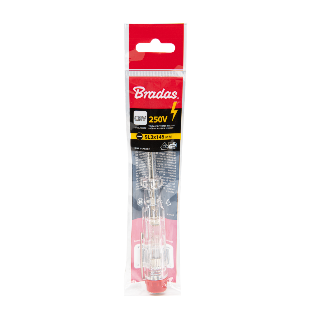 Flat Blade Voltage Tester Screwdriver SL3, 145mm – 250V