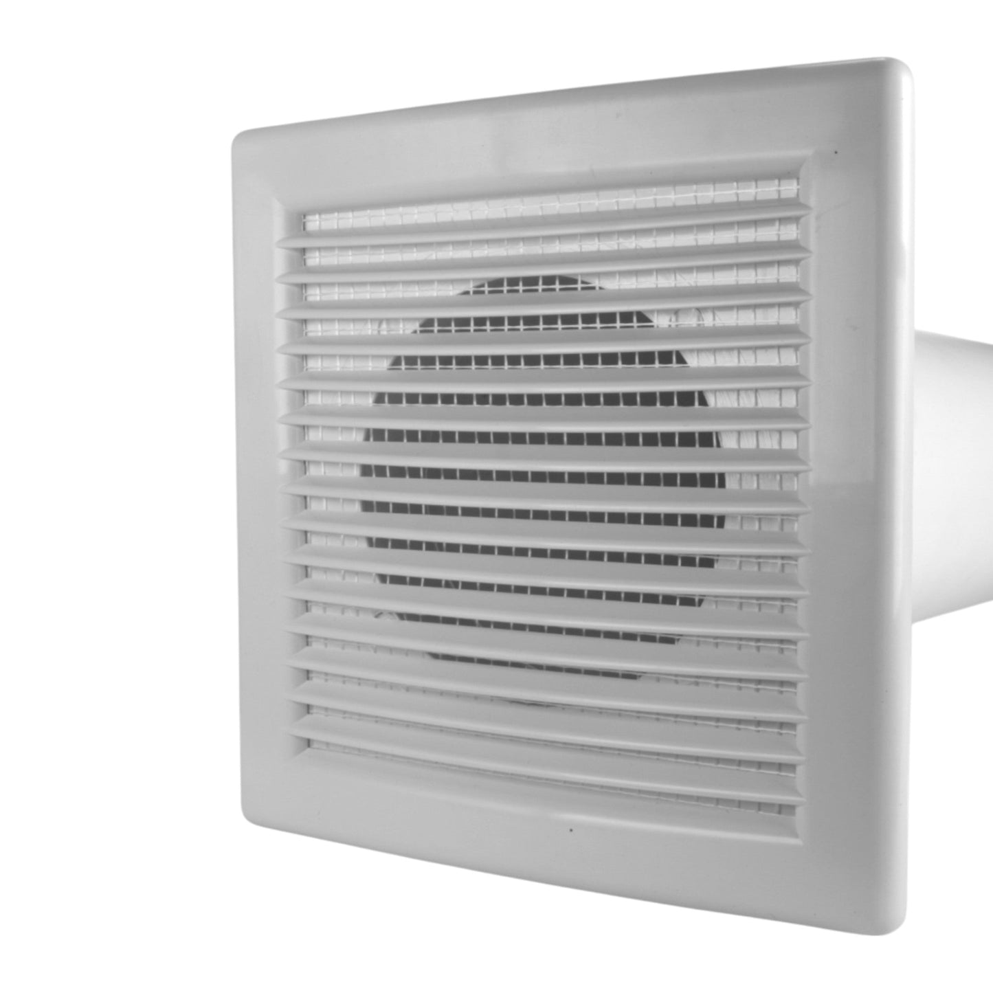 DL0163 Through-Wall Ventilation Set with Internal Louvre Grille and Brown Exterior Cover