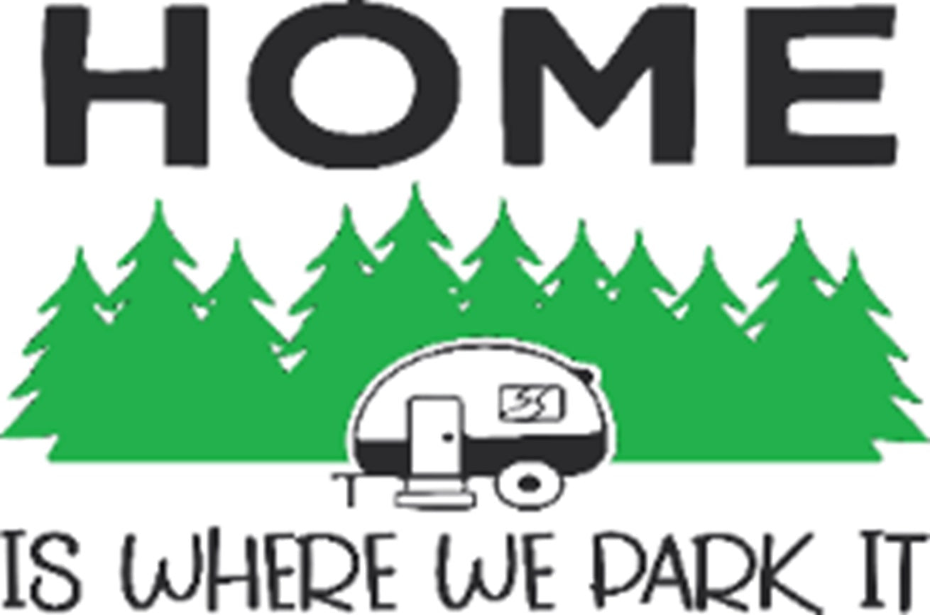 Entrance Mat 60x40 cm – “Home Is Where We Park It” Design