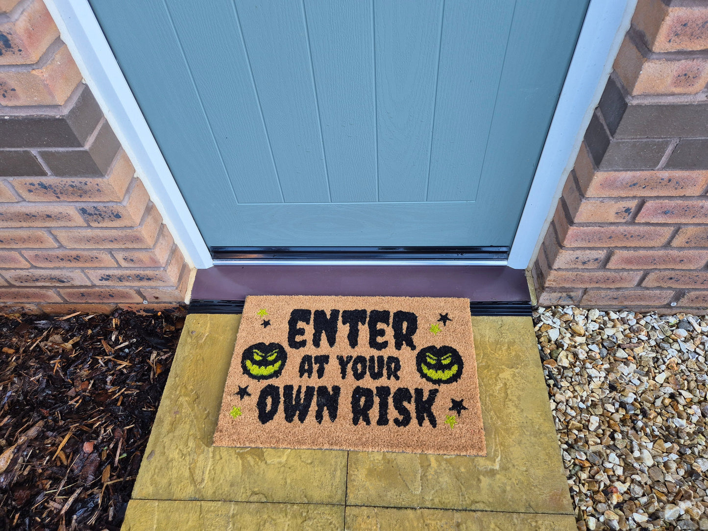 Doormat 60x40 cm – “Enter at Your Own Risk” Print