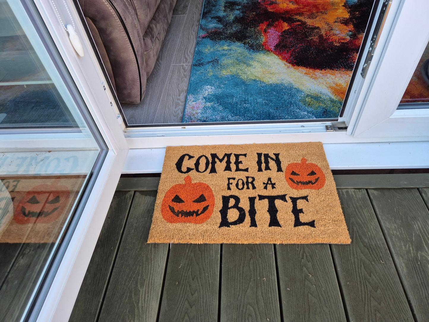 Doormat 60x40 cm – “Come In for a Bite” Halloween Welcome Mat