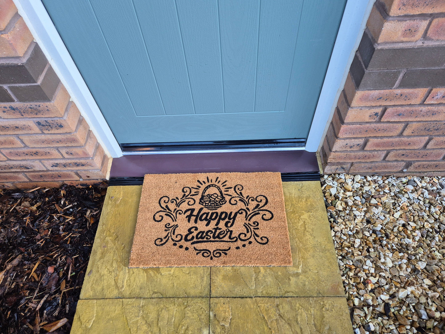 Doormat 60x40 cm – “Happy Easter” Seasonal Design