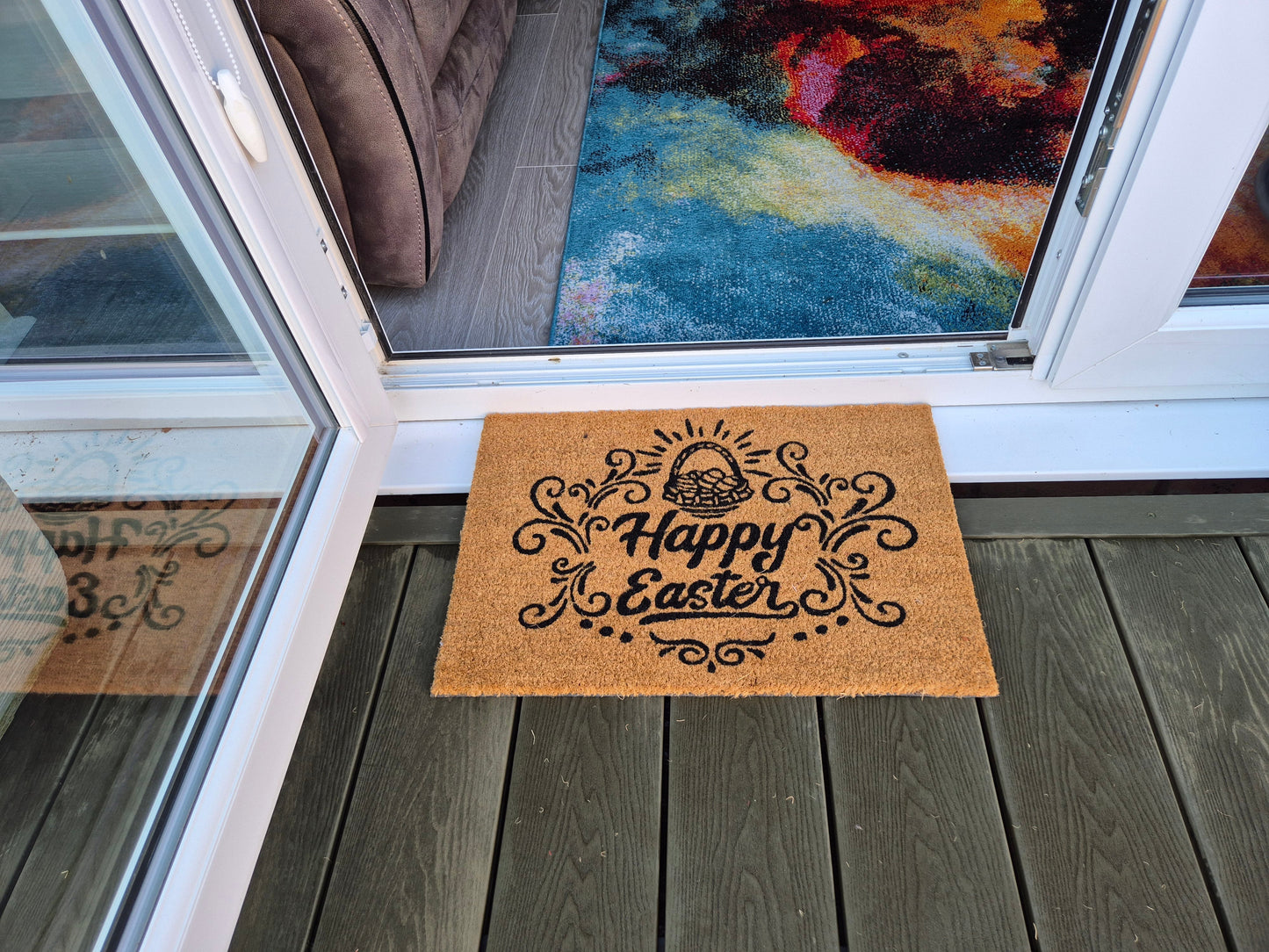 Doormat 60x40 cm – “Happy Easter” Seasonal Design