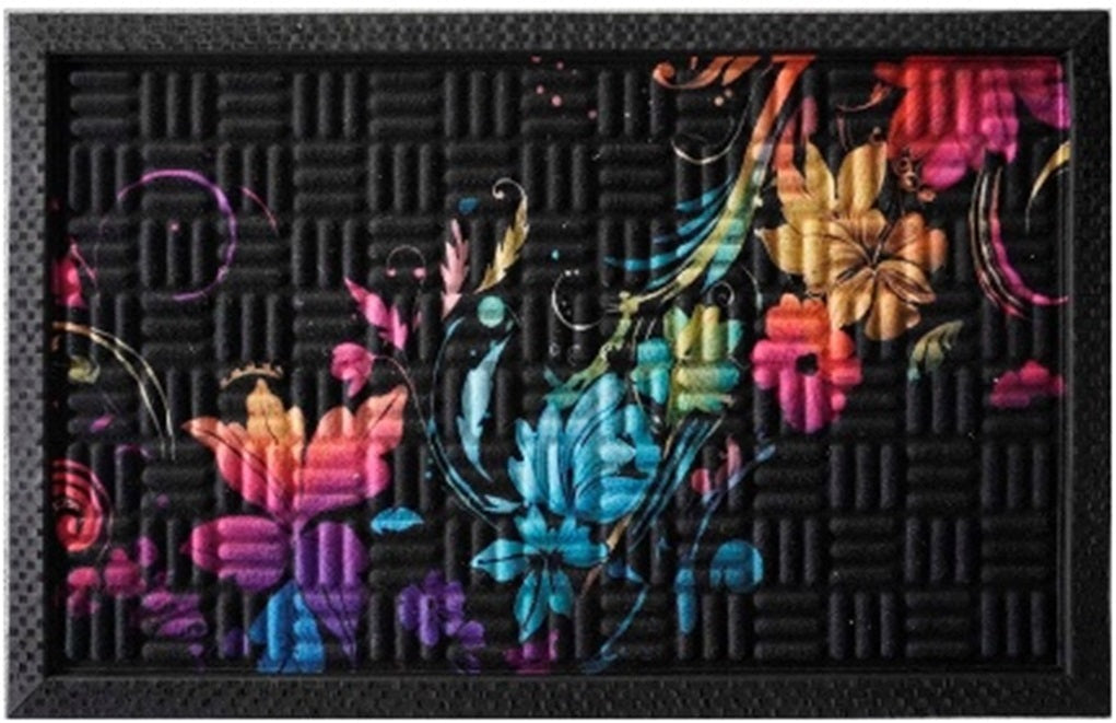 Rubber Entrance Mat 75x45cm – Fingertip Design (Model A)