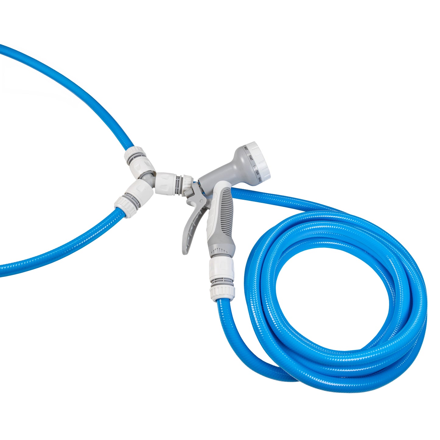 Blue Dog Shower Accessory Set with Hot & Cold Water Mix