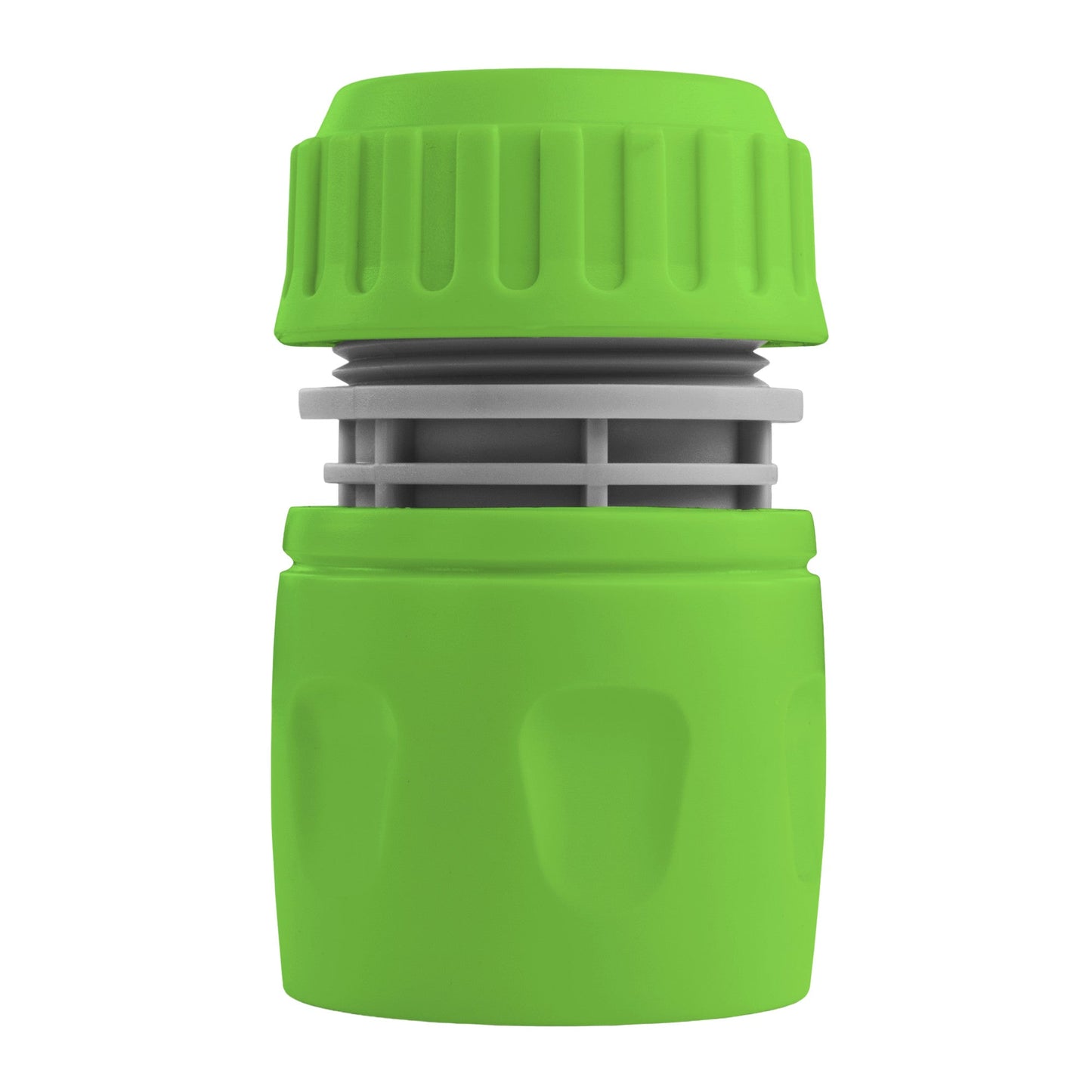 Green/Grey Female Hose Fitting Compatible with ½" or 5/8" Hoses