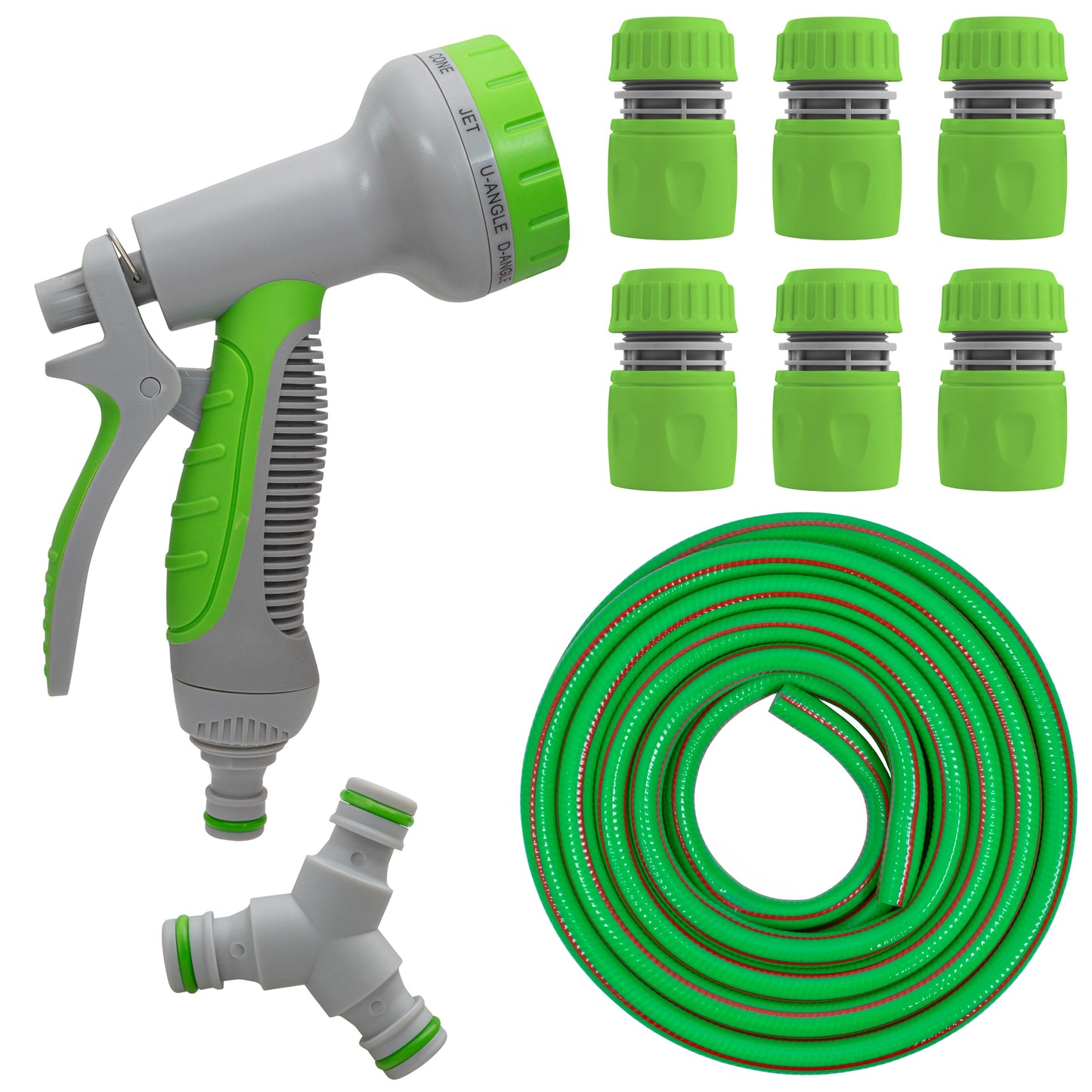 Green Dog Shower Accessory Set with Hot & Cold Water Mix