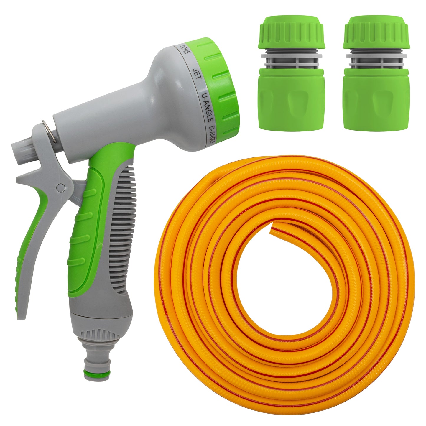 Yellow/Lime Dog Shower Accessory Set for Cold Water