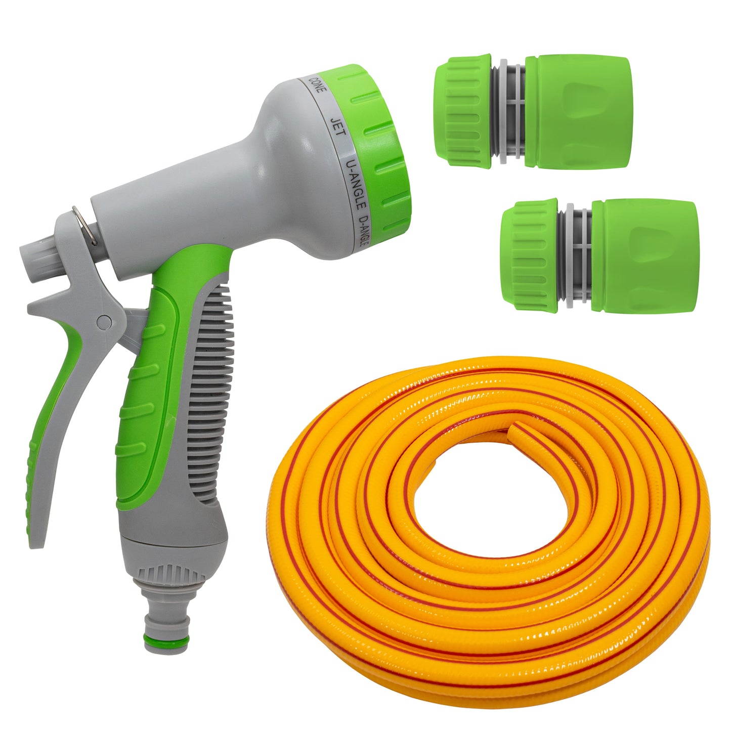 Yellow/Lime Dog Shower Accessory Set for Cold Water