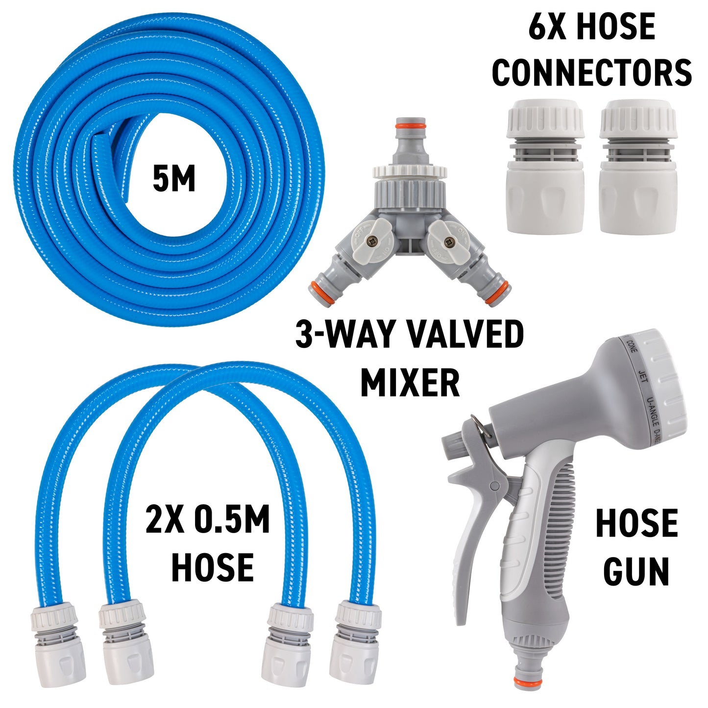 Blue Dog Shower Tap with Hot/Cold Water Control