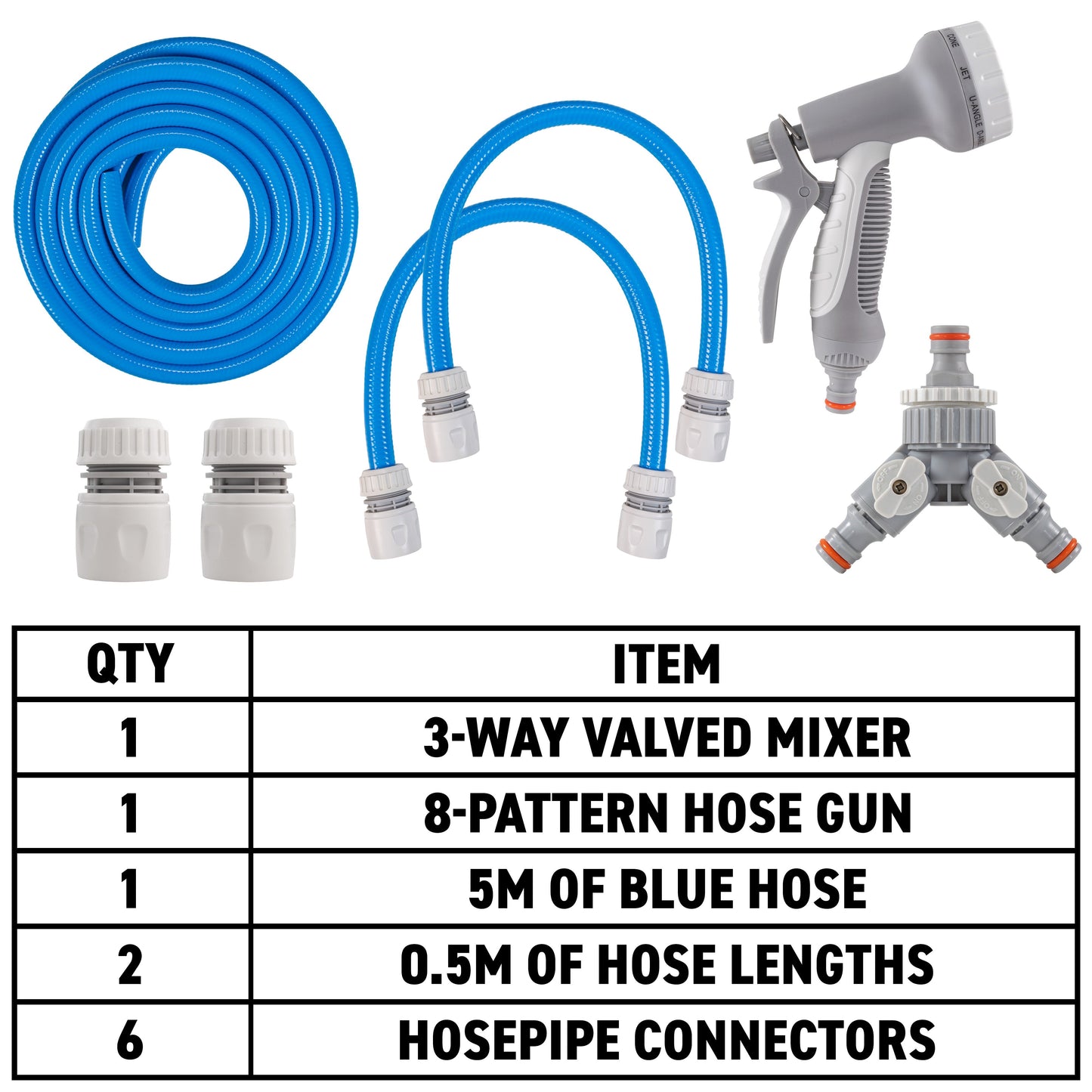 Blue Dog Shower Tap with Hot/Cold Water Control