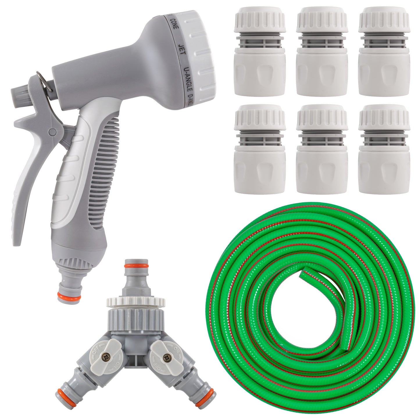 Green Dog Shower Accessory Set with Hot & Cold Water Mix, Valves Included