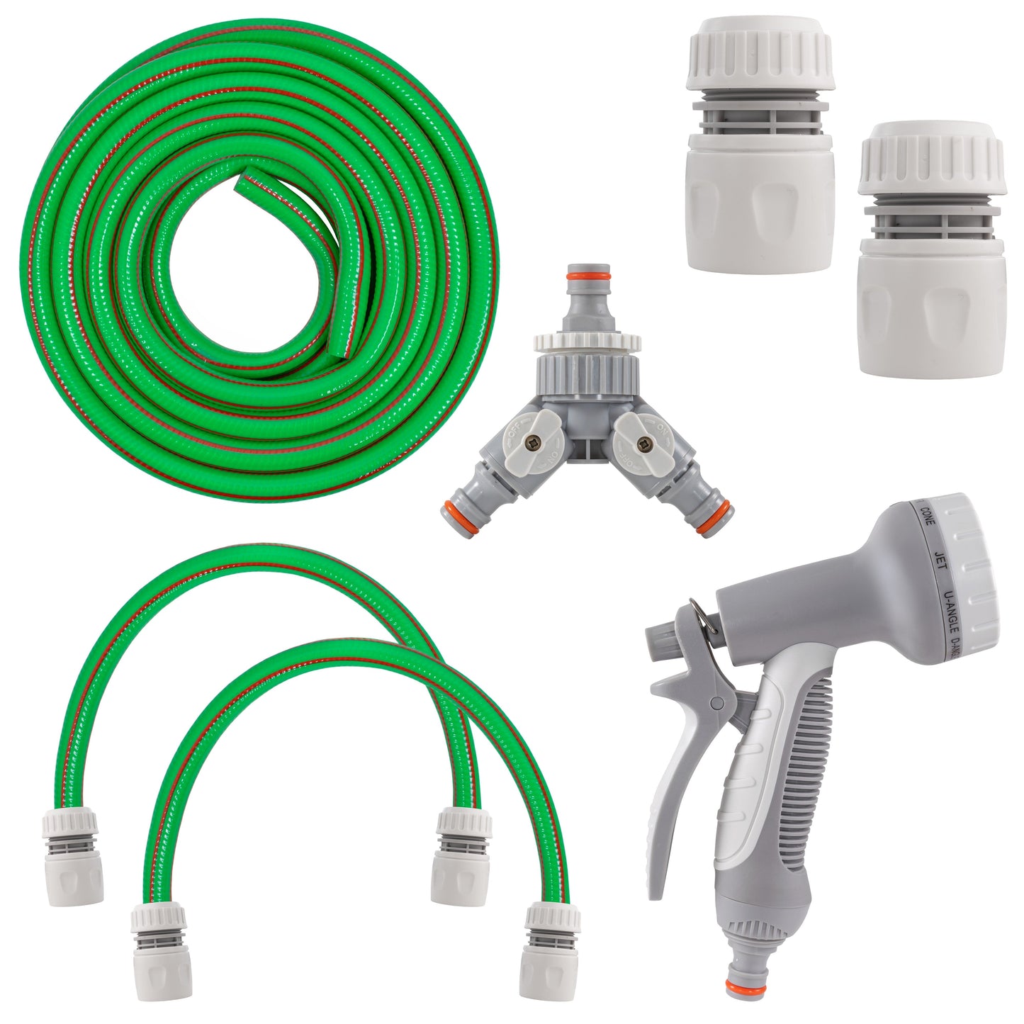 Green Dog Shower Accessory Set with Hot & Cold Water Mix, Valves Included