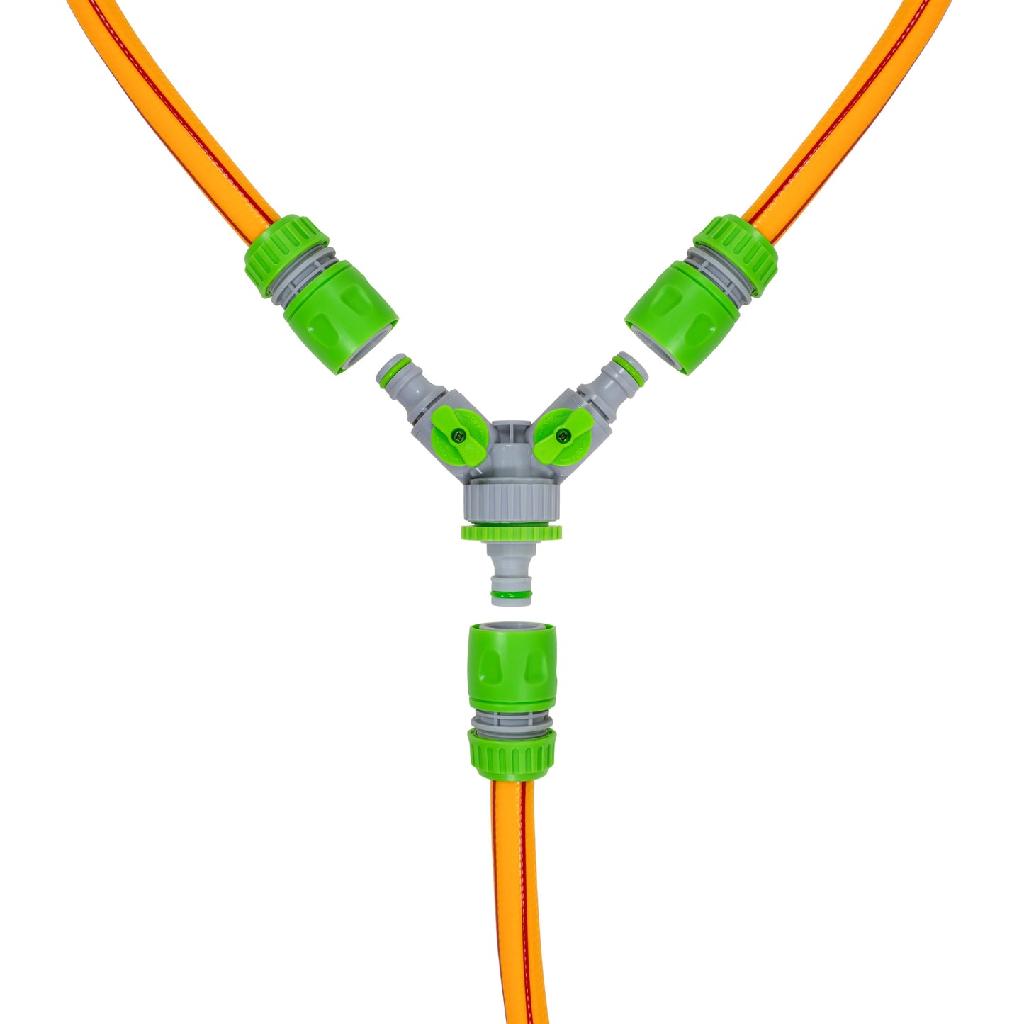 Yellow/Lime Dog Shower Accessory Set with Hot & Cold Water Mix, Valves Included