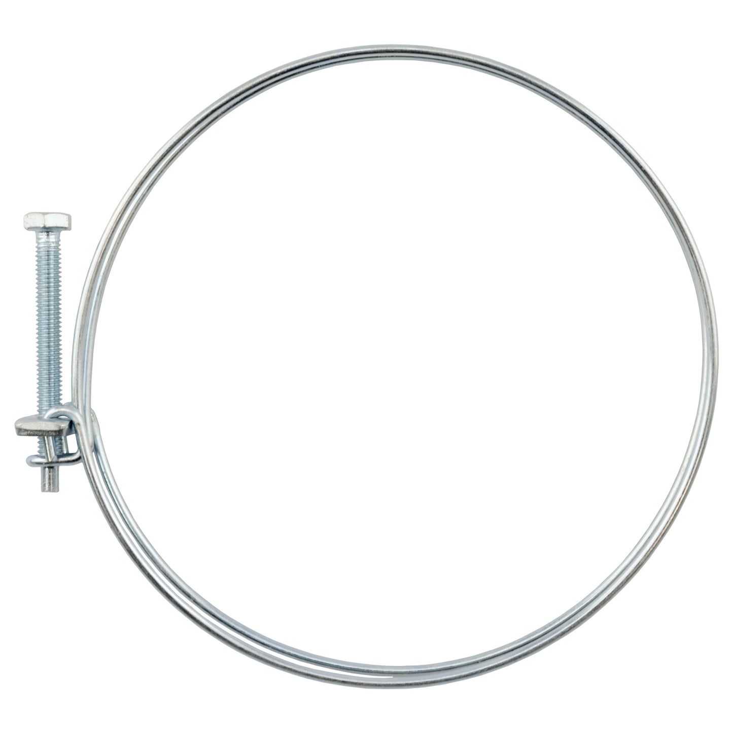 128–135mm Galvanised Dual Wire Hose Clip