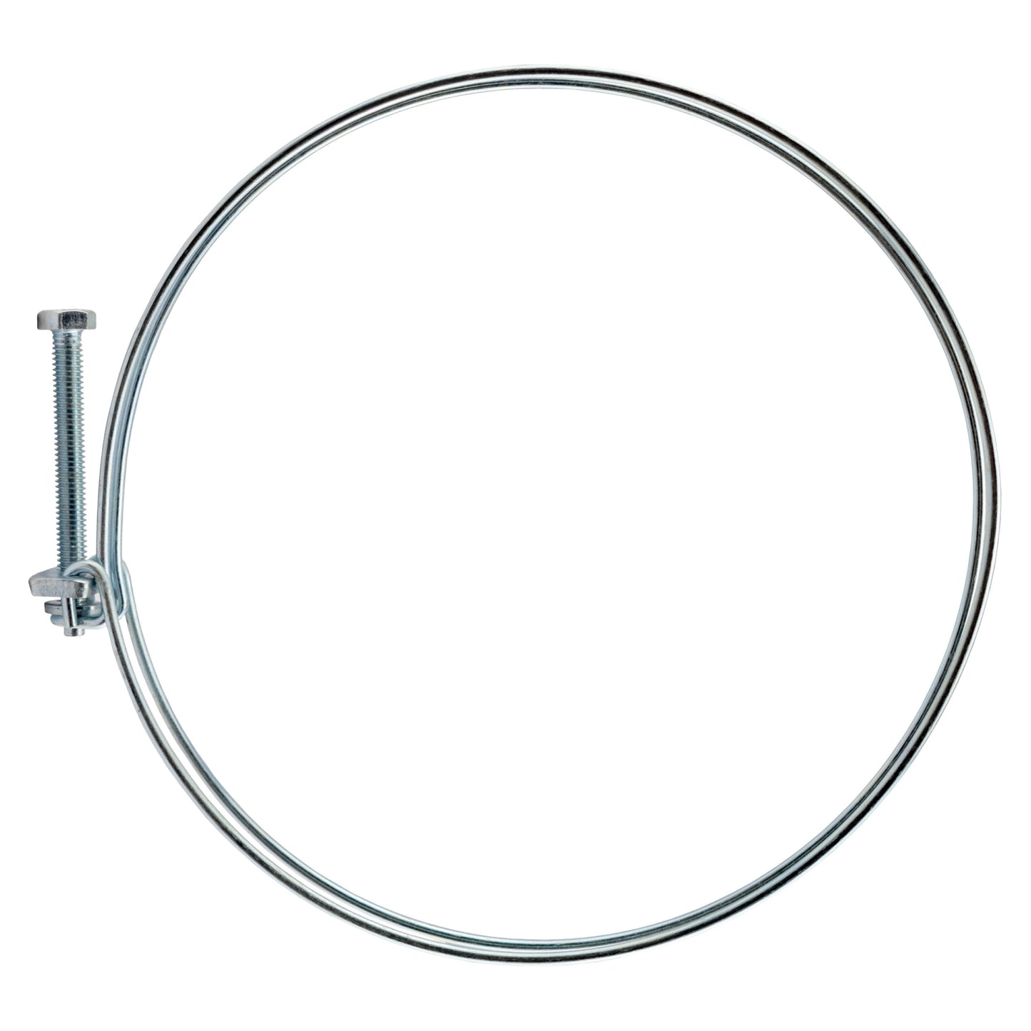 118–125mm Galvanised Dual Wire Hose Clip
