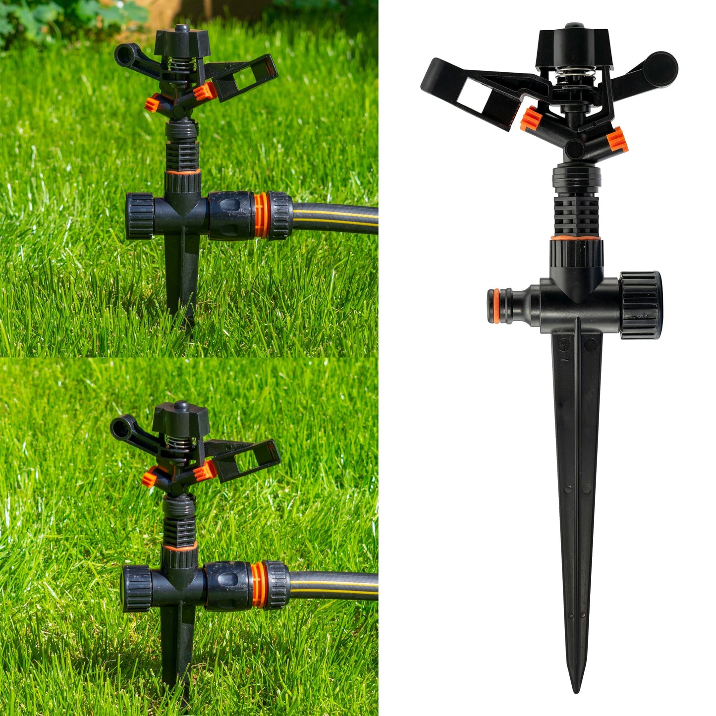 Eco Line Pulsating Garden Sprinkler with Ground Spike