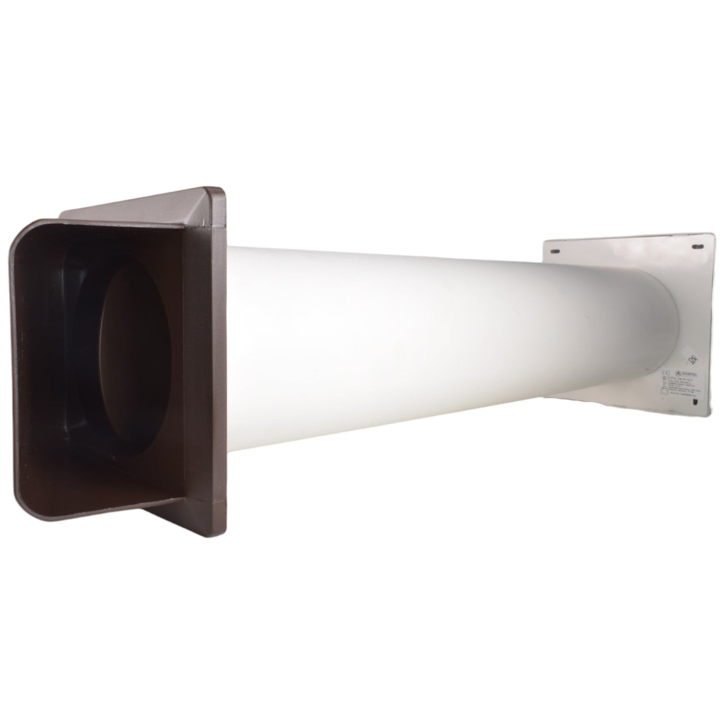 Wall Vent Set with STYL Fan (Timer & Humidity Sensor) and Brown Exterior Vent
