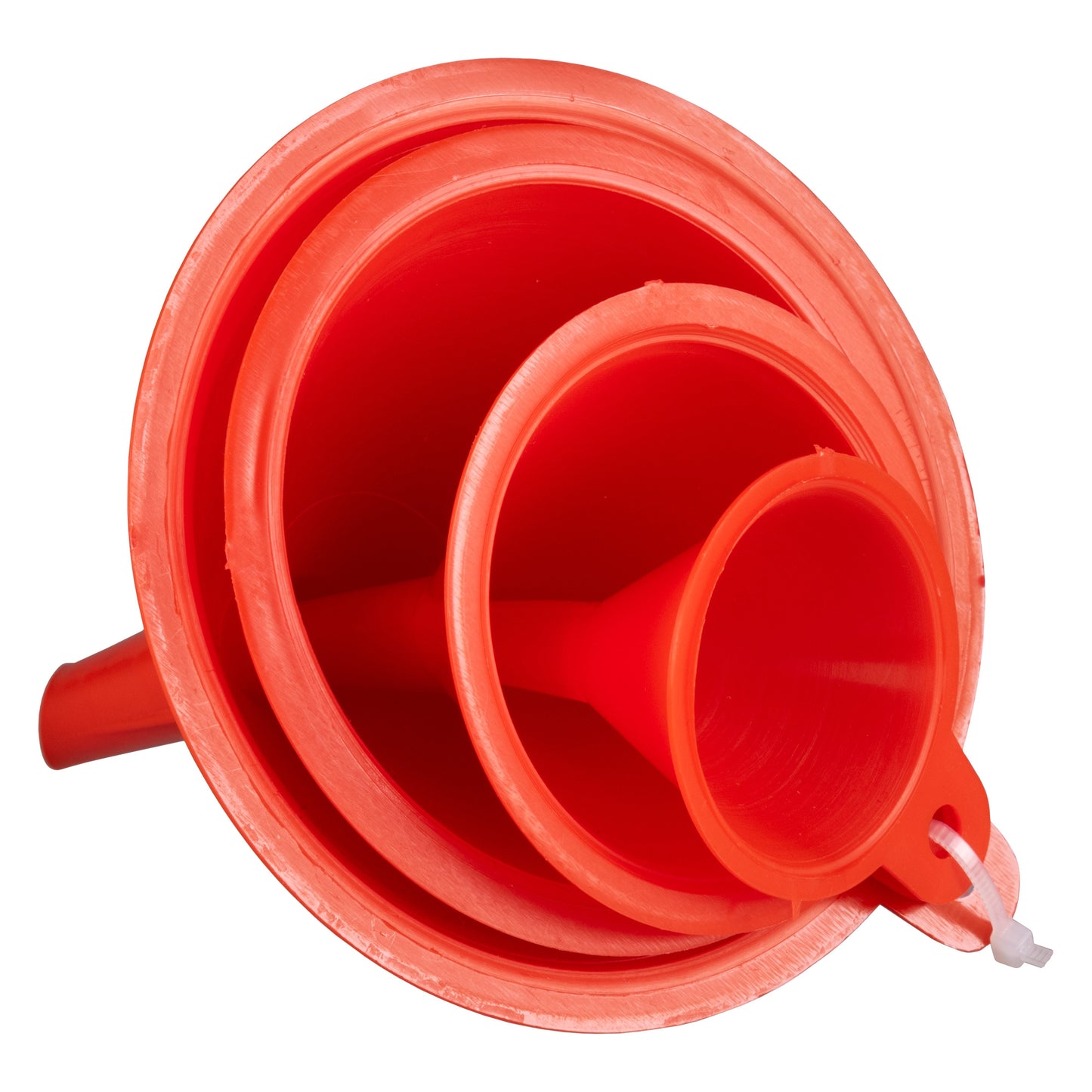 Set of 4 Red Mixed Funnels