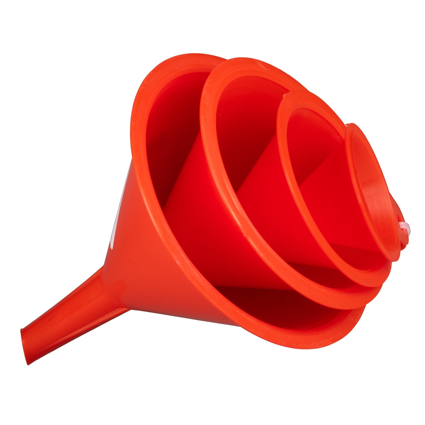 Set of 4 Red Mixed Funnels