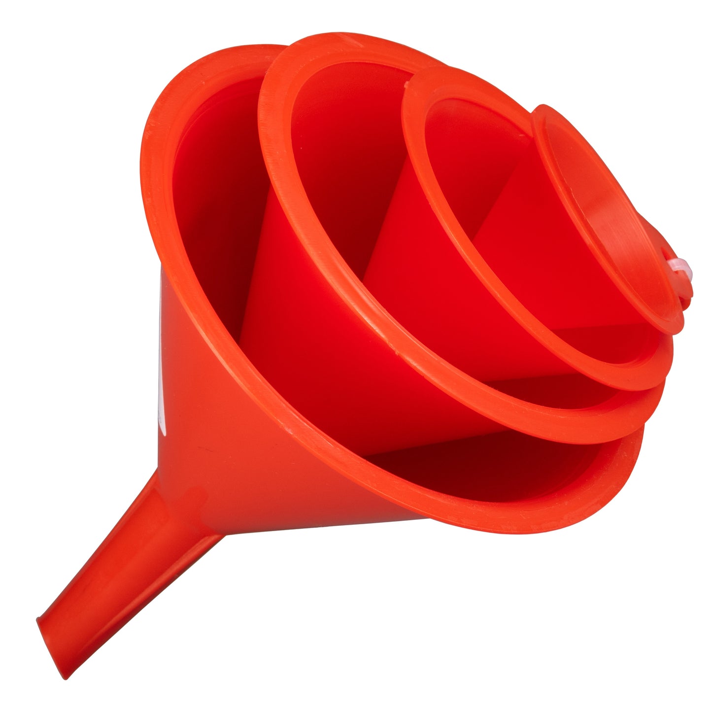 Set of 4 Red Mixed Funnels