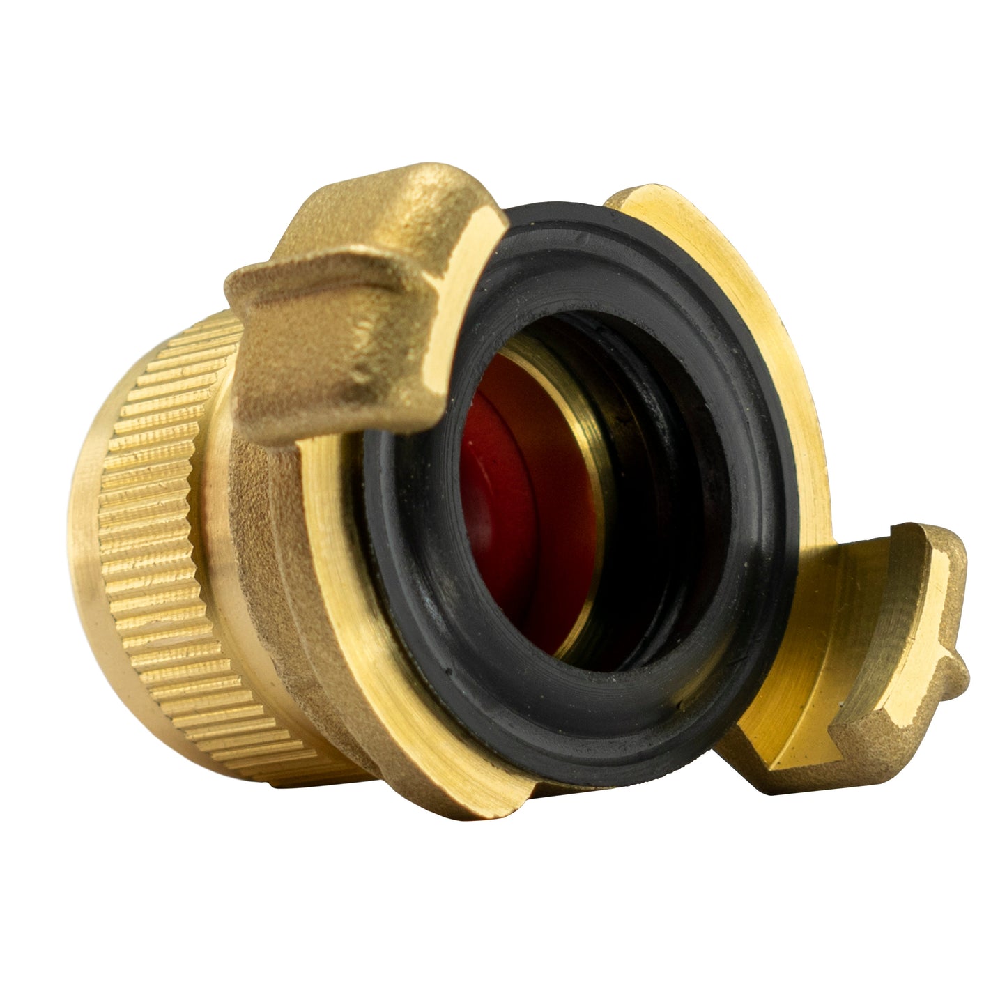 ¾" Hose Tail Brass Quick‑Connect Claw Adapter