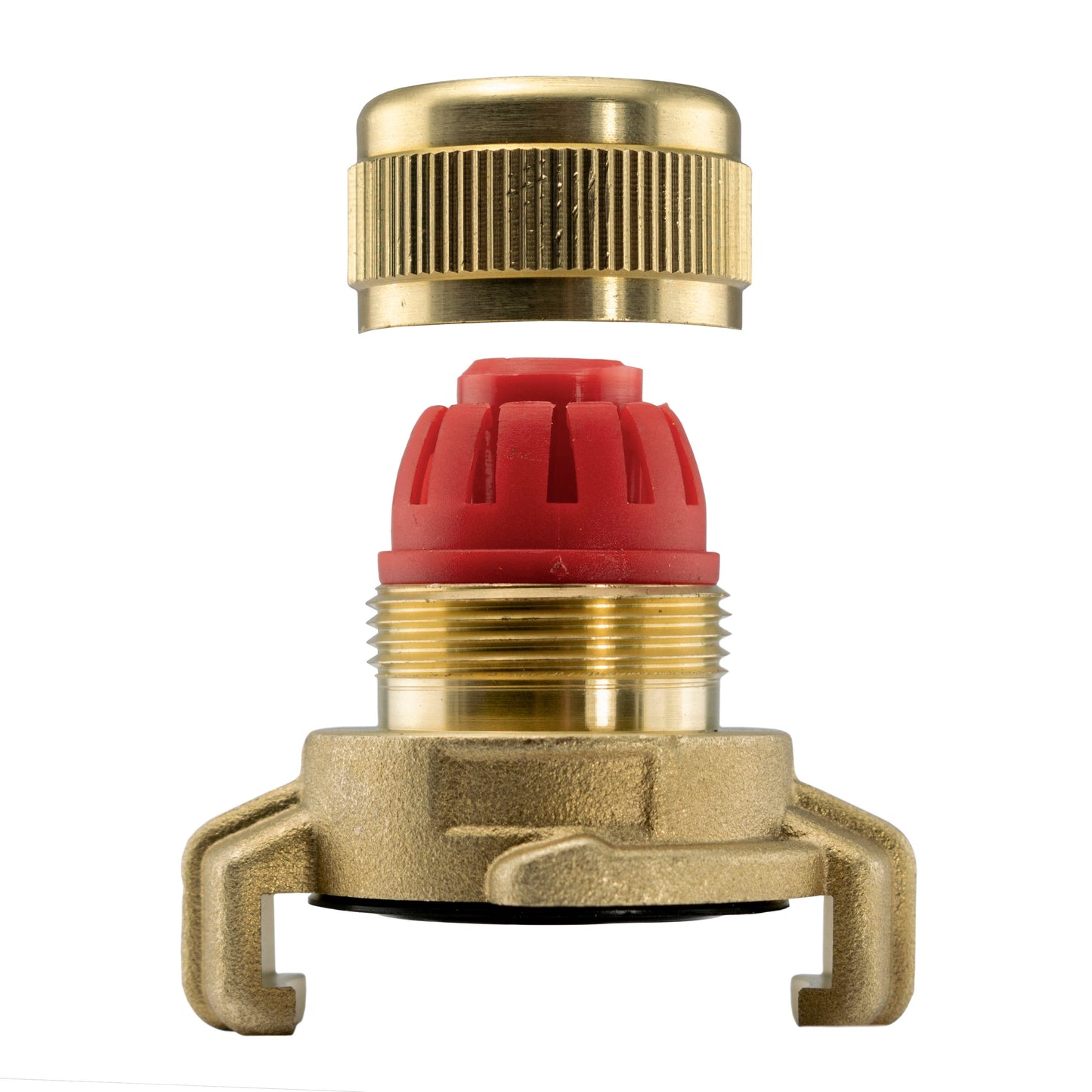 ¾" Hose Tail Brass Quick‑Connect Claw Adapter