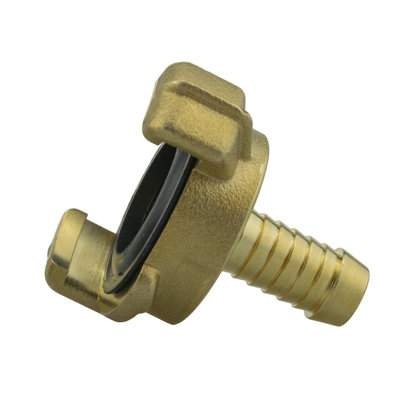 15mm Brass Wall Flange Kit with Lever Valve + Geka 13mm Barbed Connection Set