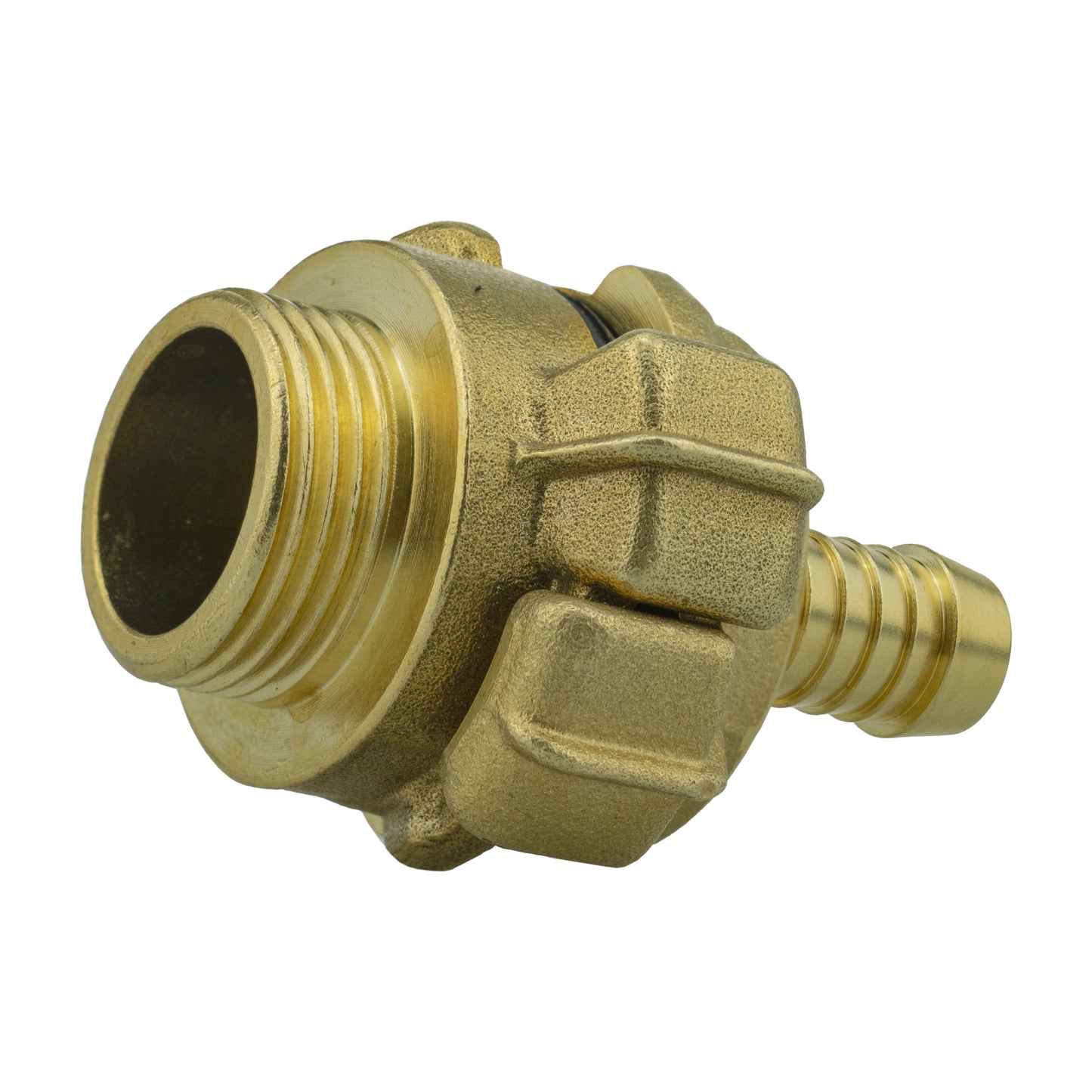 25mm MDPE Wall Flange Set with Lever Valve and 13mm Barbed Geka Connectors