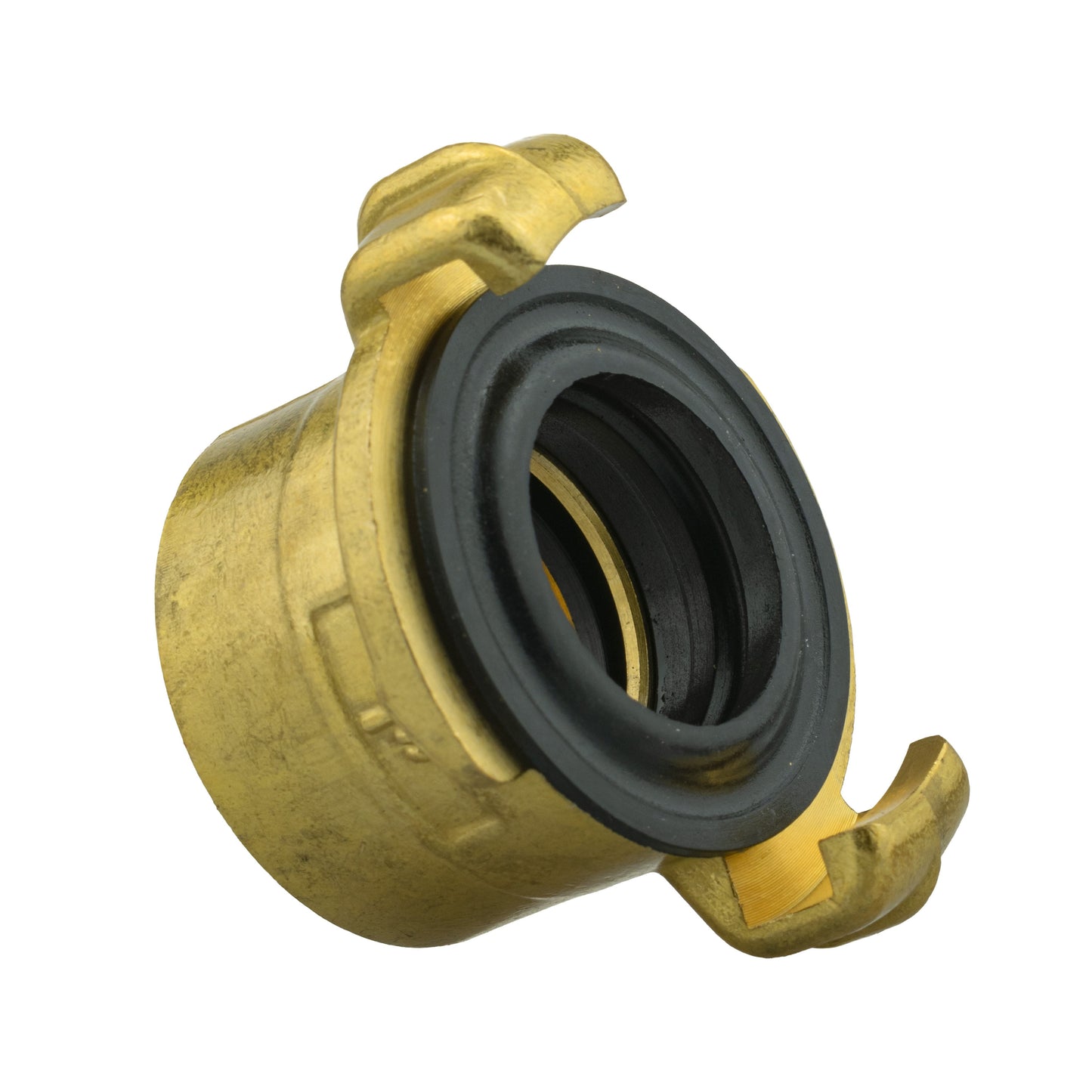 25mm MDPE Wall Flange Set Including Brass Bib Tap with Geka Claw Connector