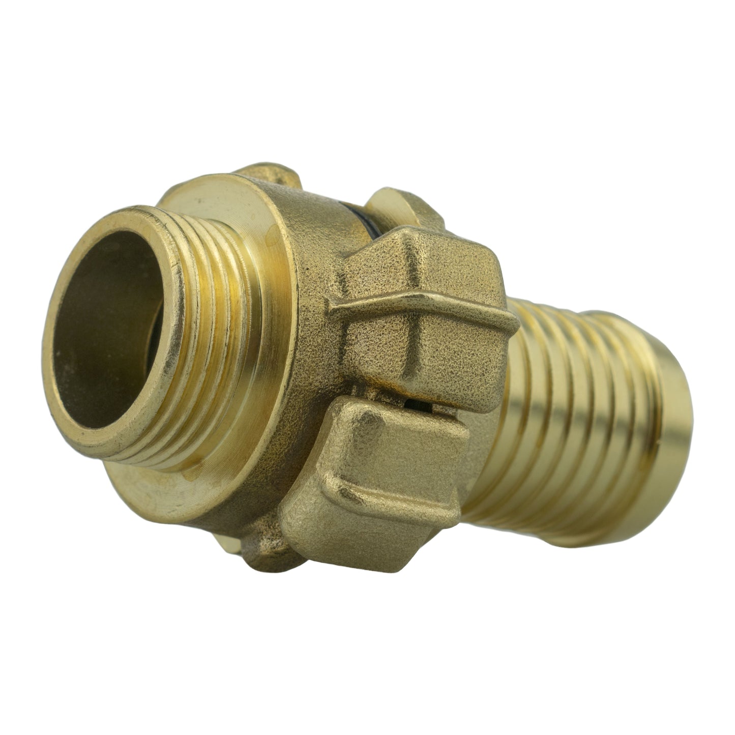 25mm MDPE Wall Flange Set with Lever Valve and 25mm Barbed Geka Connectors