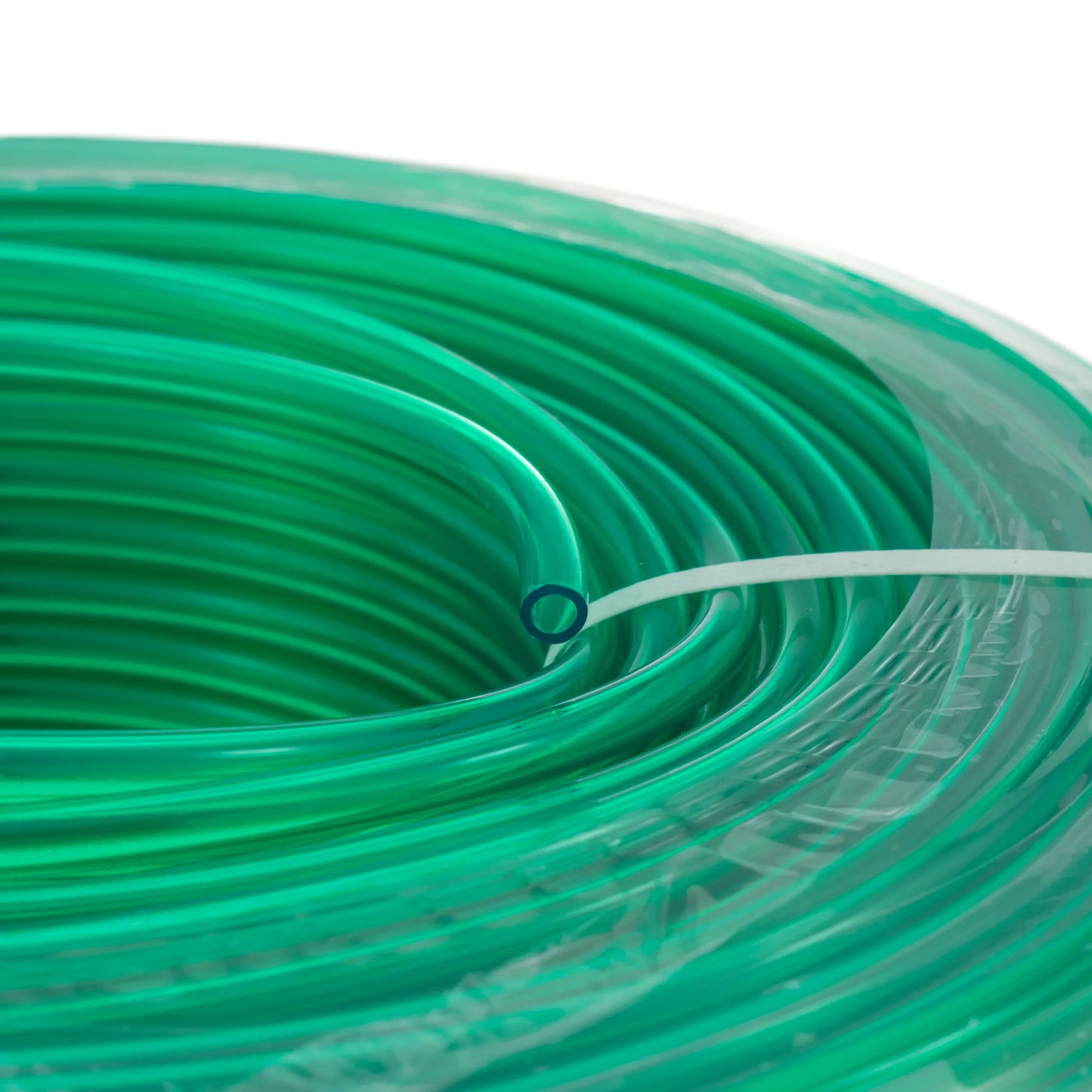 PVC Semi-Transparent Pipe Green 10mm x 13mm