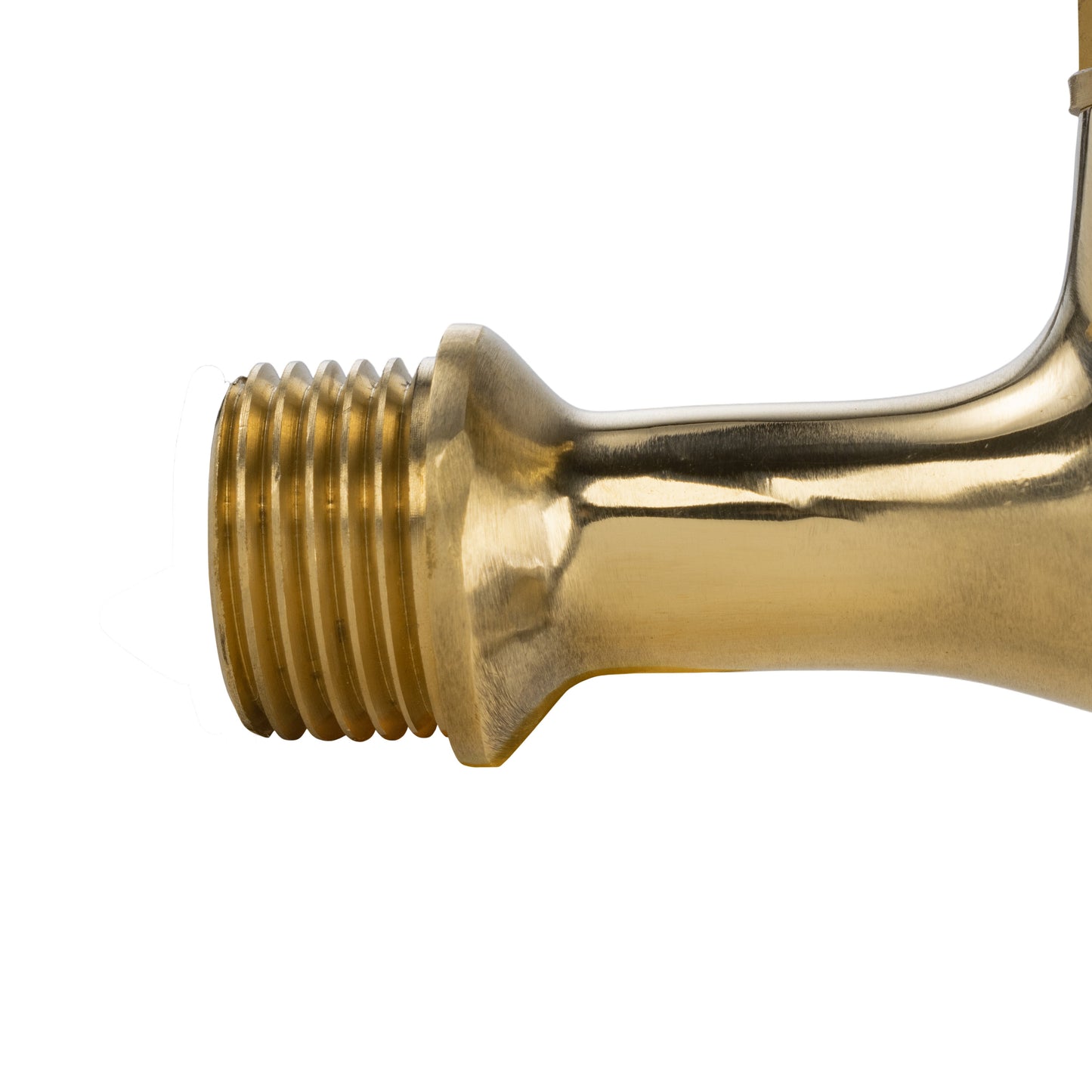 1/2'' BSPM Polished Brass Garden Tap with 13mm Barbed Outlet