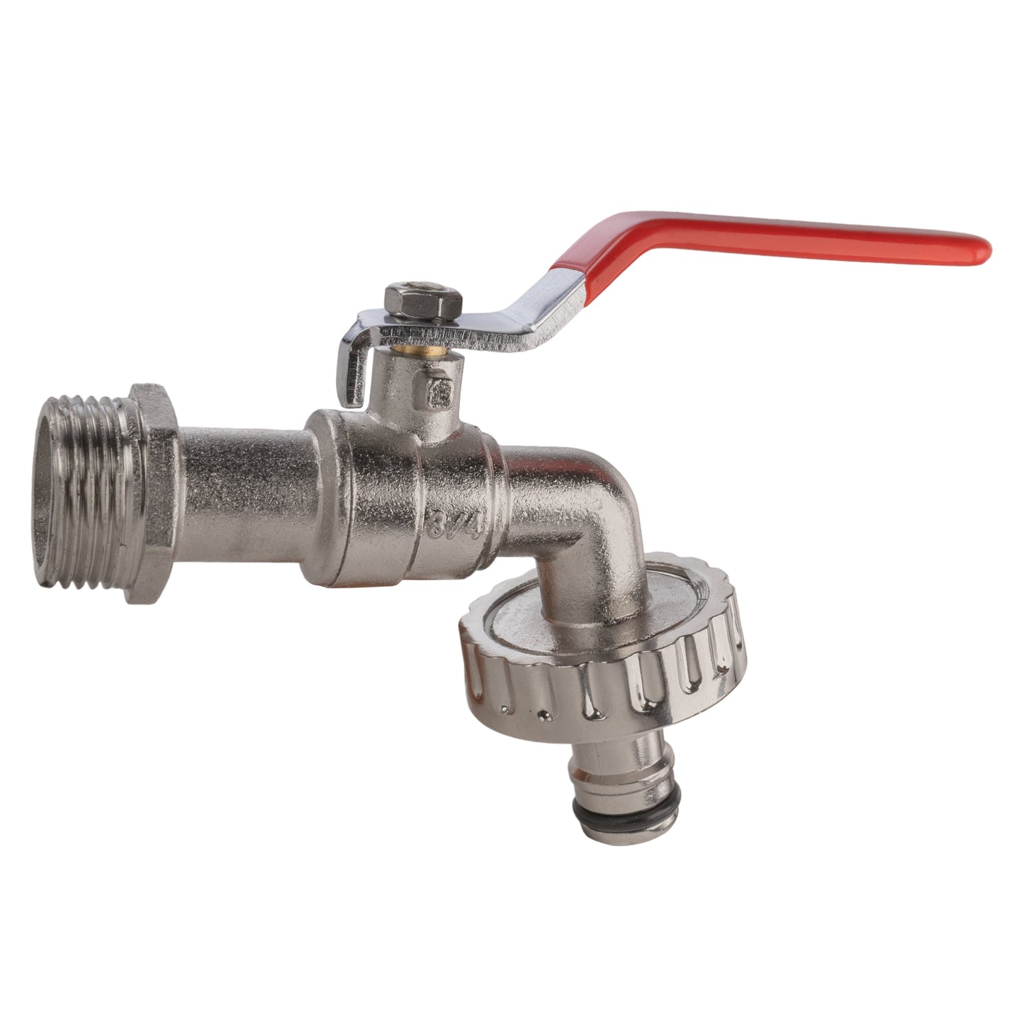 25mm MDPE Wall Flange Set Including Lever Tap with Quick-Connect Fitting