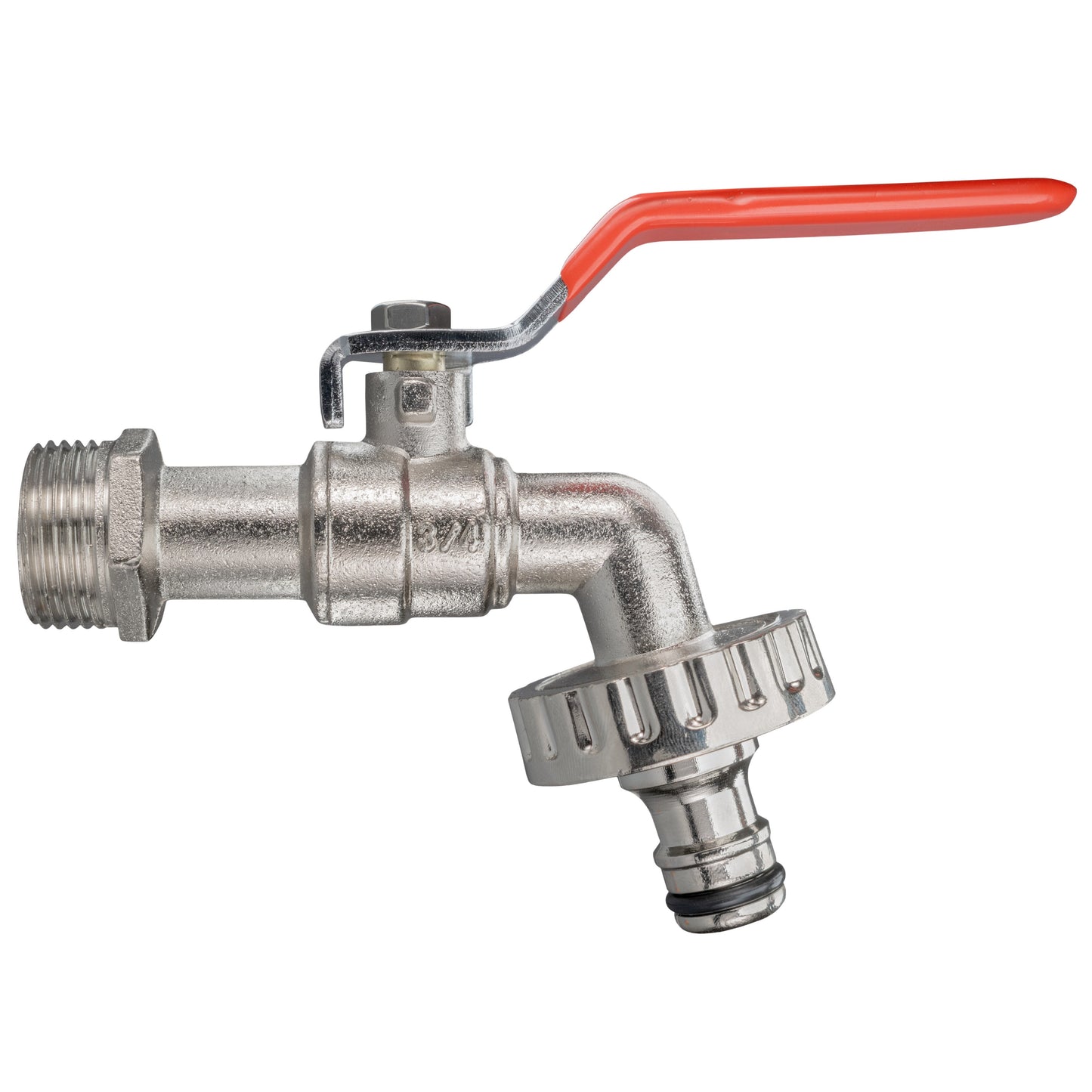 25mm MDPE Wall Flange Set Including Lever Tap with Quick-Connect Fitting