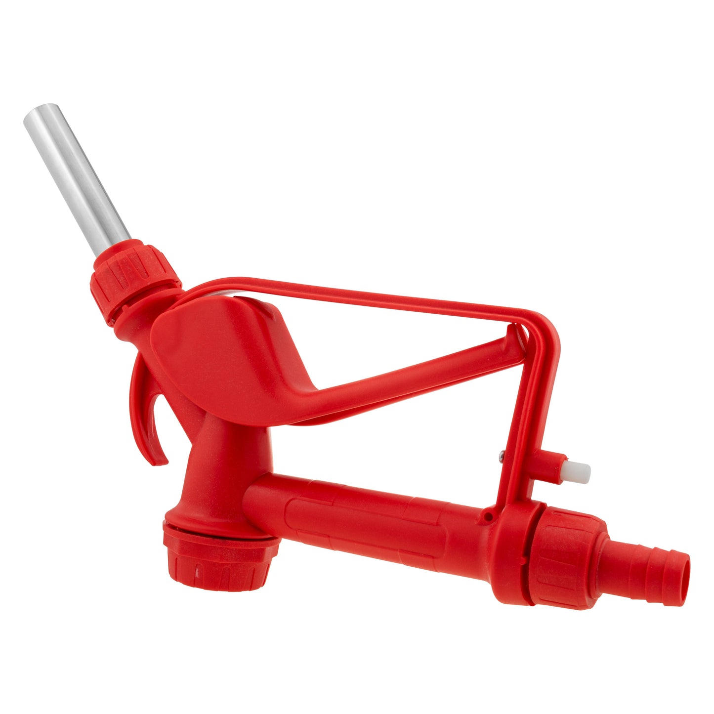 Red 3/4" Barb Inlet Fuel Gun – Metal Outlet